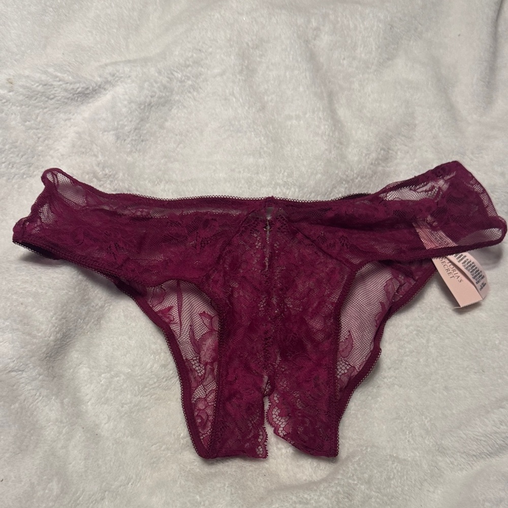 Victoria's Secret Deep Red Lace Panties